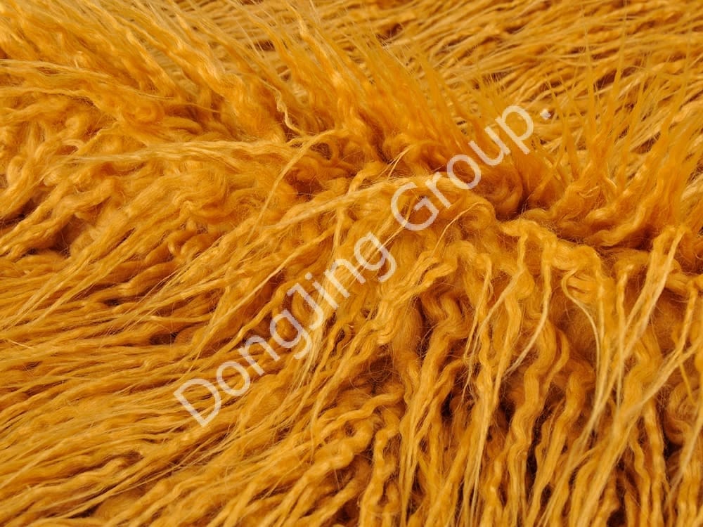 DP0972-Žltý sekundárny valec faux fur fabric