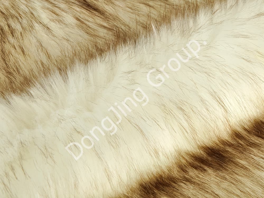 DP1028-Bielo farbený hrot faux fur fabric