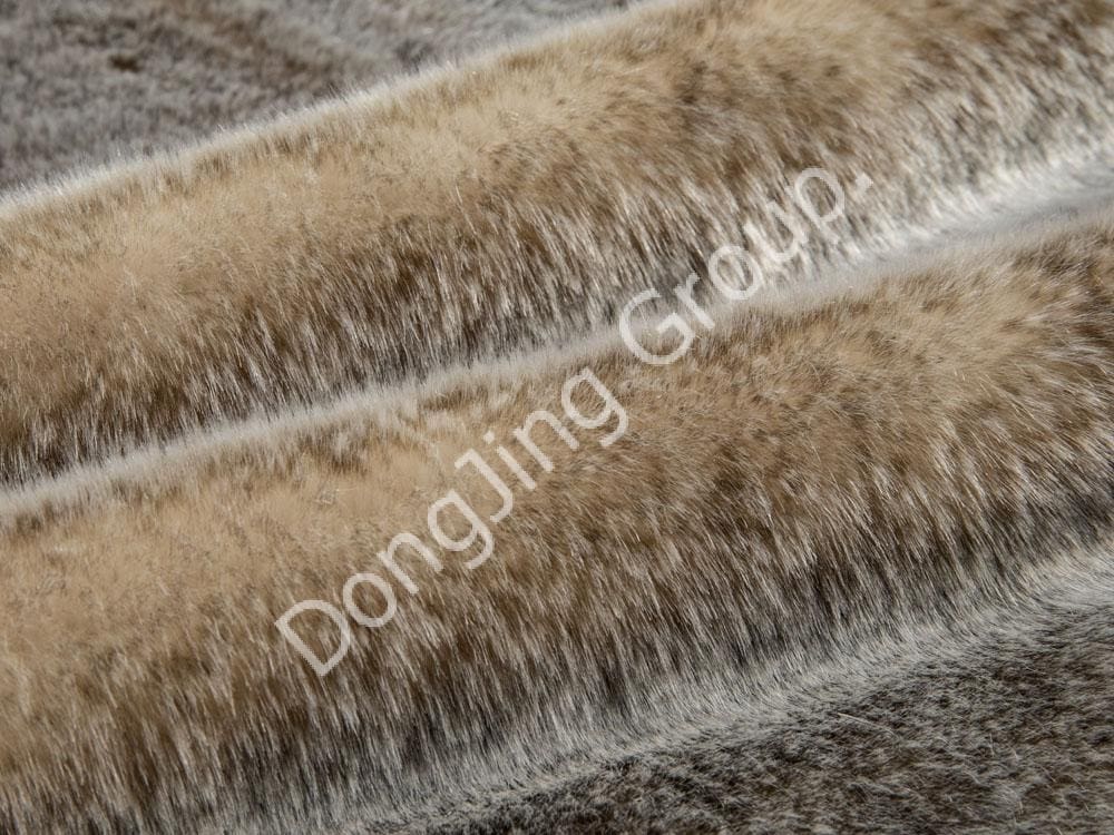 9G0304-Ryžou zafarbená špička vyblednutá 169 králičia srsť faux fur fabric