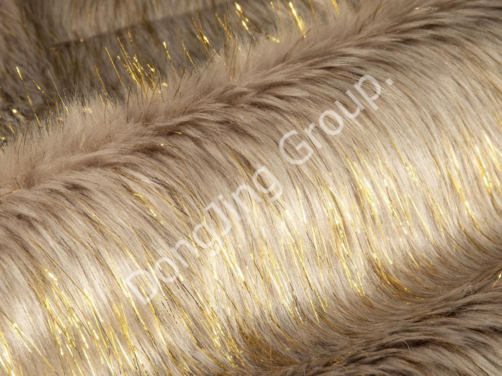 9P1290-Čierna špicatá základová doska valčeka s potlačou rovnakej farby imitáciou vlny faux fur fabric