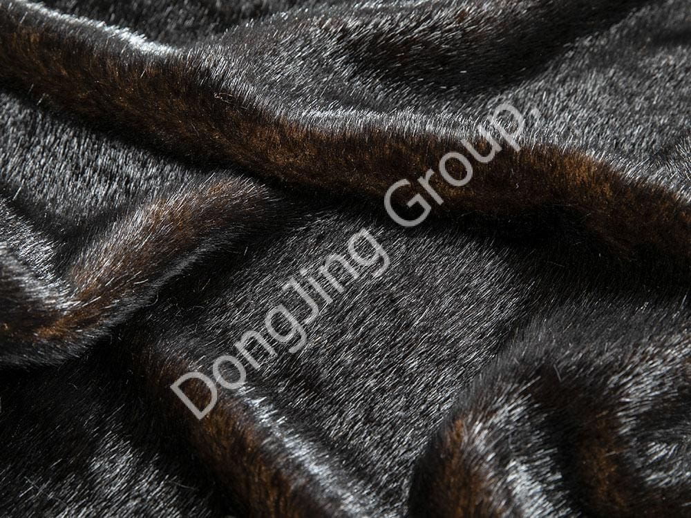 9P2563-Norok hnedý faux fur fabric