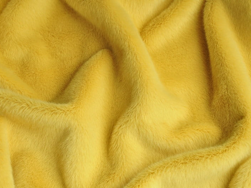 9T1674-Citrónová žltá faux fur fabric