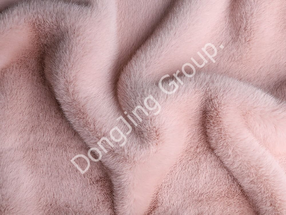 XKD0082-Mary pink juhoamerická norka faux fur fabric